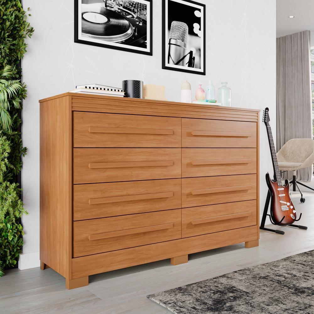 Cômoda Porto 8 Gavetas Cinamomo - 1