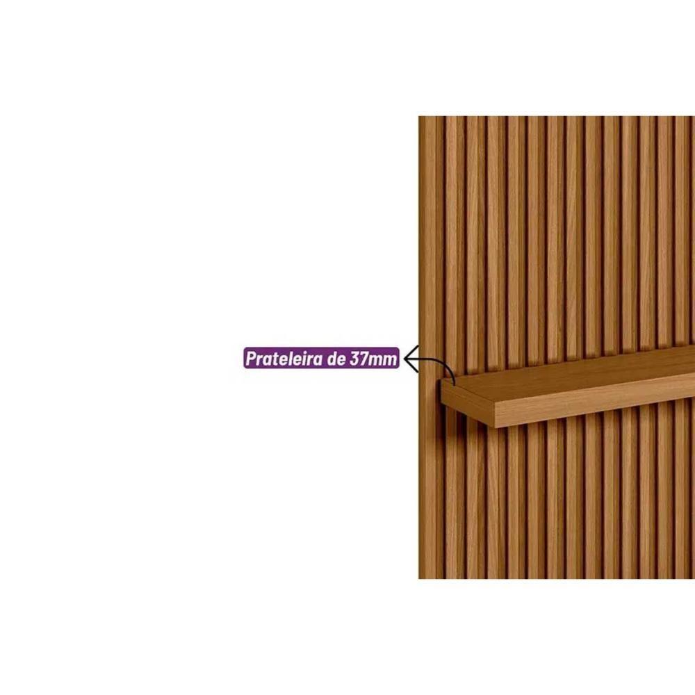 Módulo Prateleira 140cm P- Painel De Sala Nature Fosco - Linea Brasil - 2