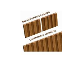 Módulo Ripado 40cm P- Painel De Sala Nature Fosco - Linea Brasil