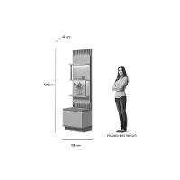 Módulo São Paulo 58cm P- Painel De Sala Tauari-off White Fosco - Linea Brasil - 2