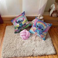 Kit 02 Capas De Almofada Infantil Personagens + Almofada Nó Stitch 01 Nó Rosa - 2