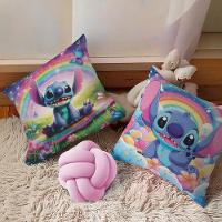 Kit 02 Capas De Almofada Infantil Personagens + Almofada Nó Stitch 01 Nó Rosa - 3
