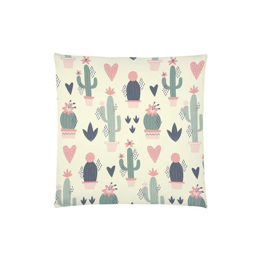 Kit 02 Capas De Almofada Infantil Personagens + Almofada Nó Cactos Rosa Nó Rosa - 5