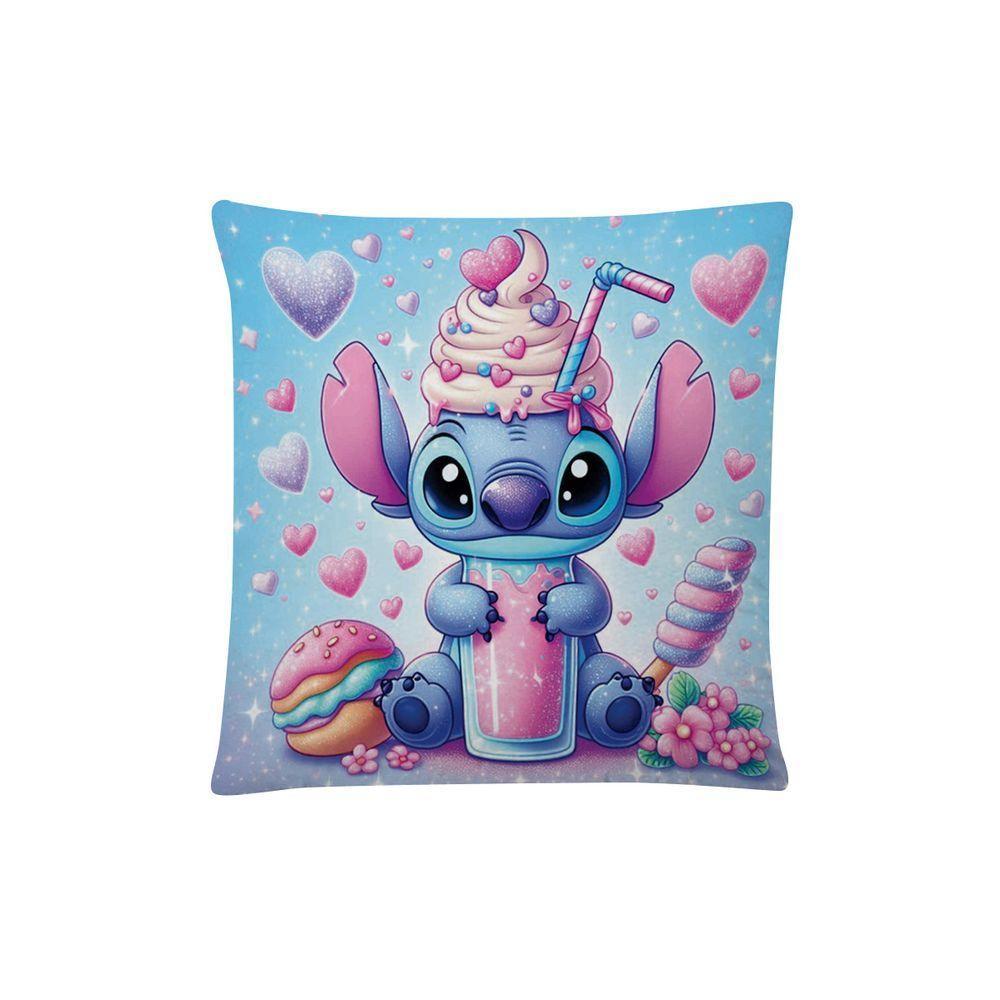 Kit 02 Capas De Almofada Infantil Personagens + Almofada Nó Stitch 05 Nó Rosa - 4