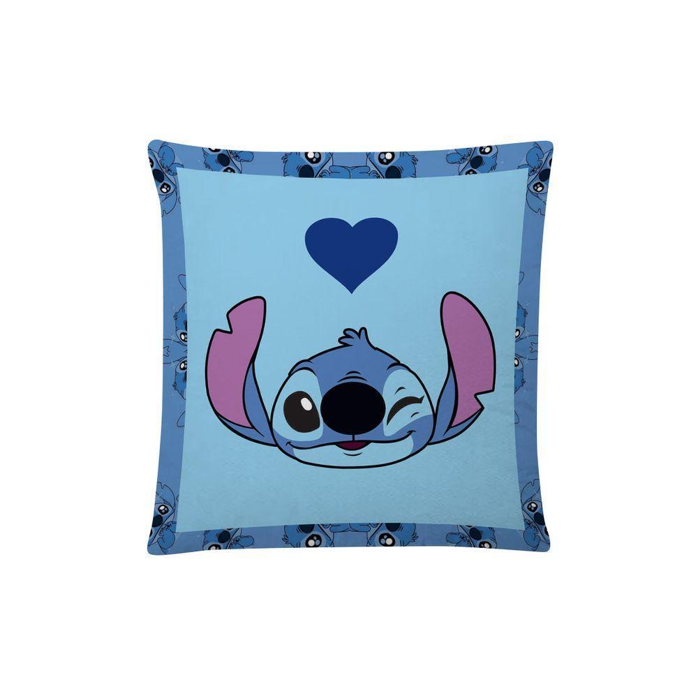 Kit 02 Capas De Almofada Infantil Personagens + Almofada Nó Stitch 03 Nó Azul - 4