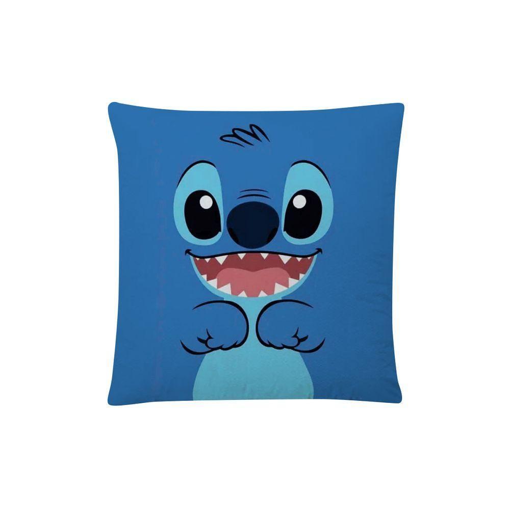 Kit 02 Capas De Almofada Infantil Personagens + Almofada Nó Stitch 03 Nó Azul - 5