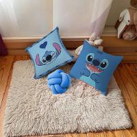 Kit 02 Capas De Almofada Infantil Personagens + Almofada Nó Stitch 03 Nó Azul - 3