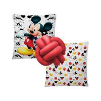 Kit 02 Capas De Almofada Infantil Personagens + Almofada Nó Mickey 06 Nó Vermelho - 1