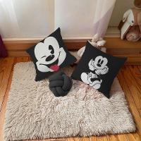 Kit 02 Capas De Almofada Infantil Personagens + Almofada Nó Mickey 04 Nó Preto - 2