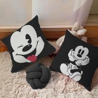 Kit 02 Capas De Almofada Infantil Personagens + Almofada Nó Mickey 04 Nó Preto - 3