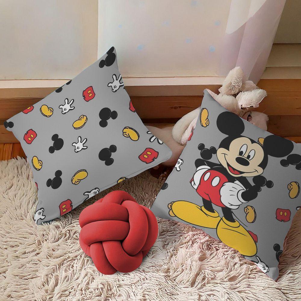 Kit 02 Capas De Almofada Infantil Personagens + Almofada Nó Mickey 03 Nó Vermelho - 3