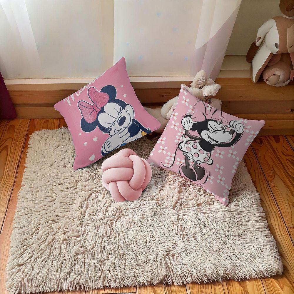 Kit 02 Capas De Almofada Infantil Personagens + Almofada Nó Mickey 01 Nó Rose - 2