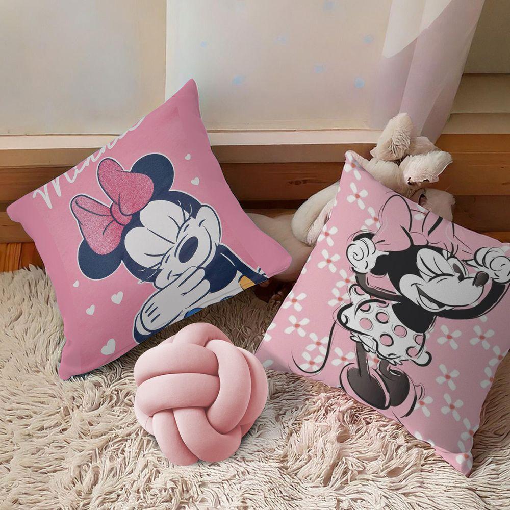 Kit 02 Capas De Almofada Infantil Personagens + Almofada Nó Mickey 01 Nó Rose - 3