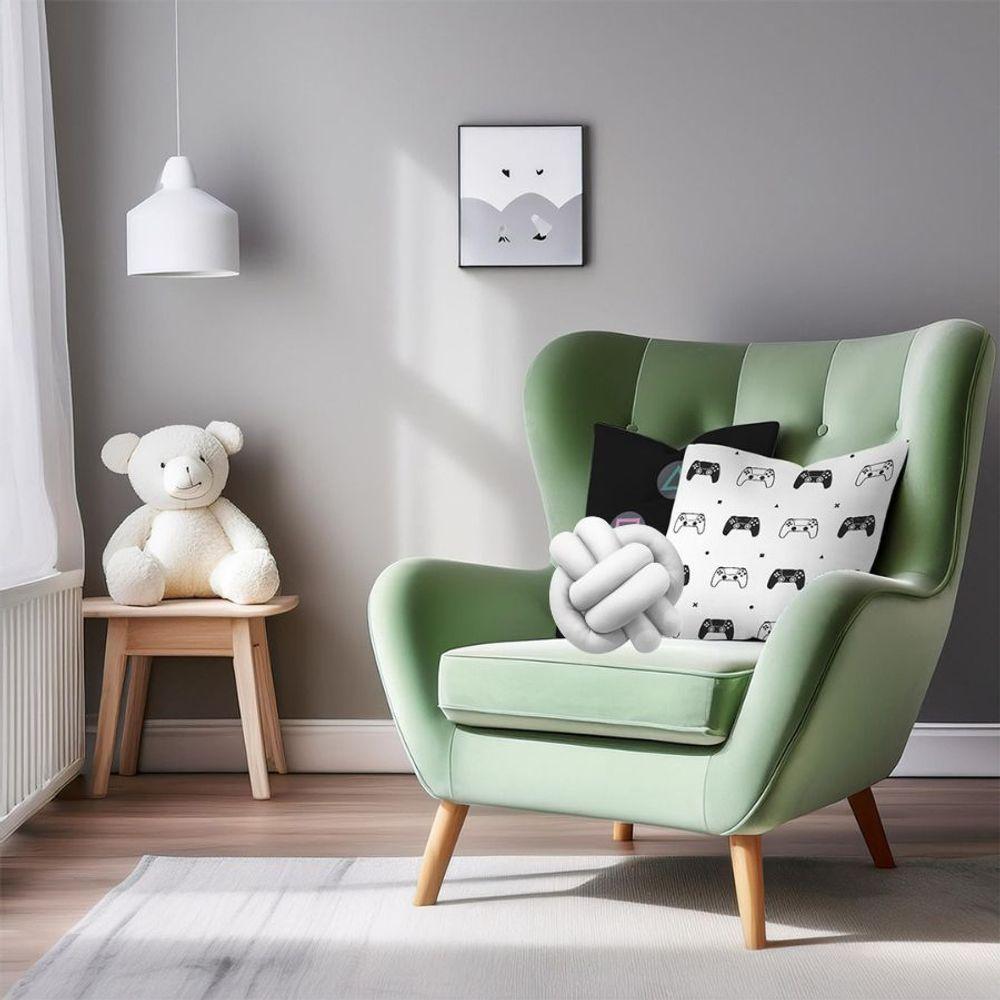 Kit 02 Capas De Almofada Infantil Personagens + Almofada Nó Game Nó Branco - 2