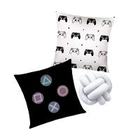 Kit 02 Capas De Almofada Infantil Personagens + Almofada Nó Game Nó Branco - 1