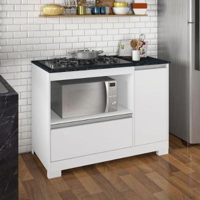 Balcão Cozinha Cooktop 1 Porta 1 Gaveta Notável 3050 Branco Nt3050 Branco