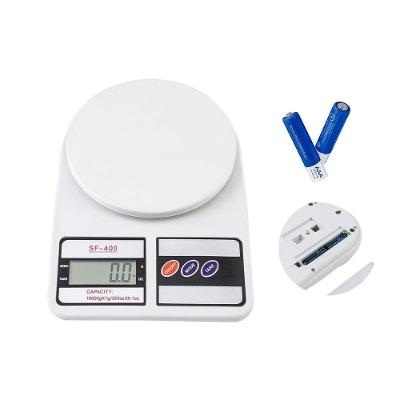 Balança De Precisão Digital Sf 400 Eletrônica Branca Para Cozinha Capacidade Até 10kg