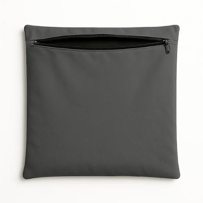 Almofada Capa 42cm Suede Macia Decorativa Sala E Escritório cinza Cinza Cinza