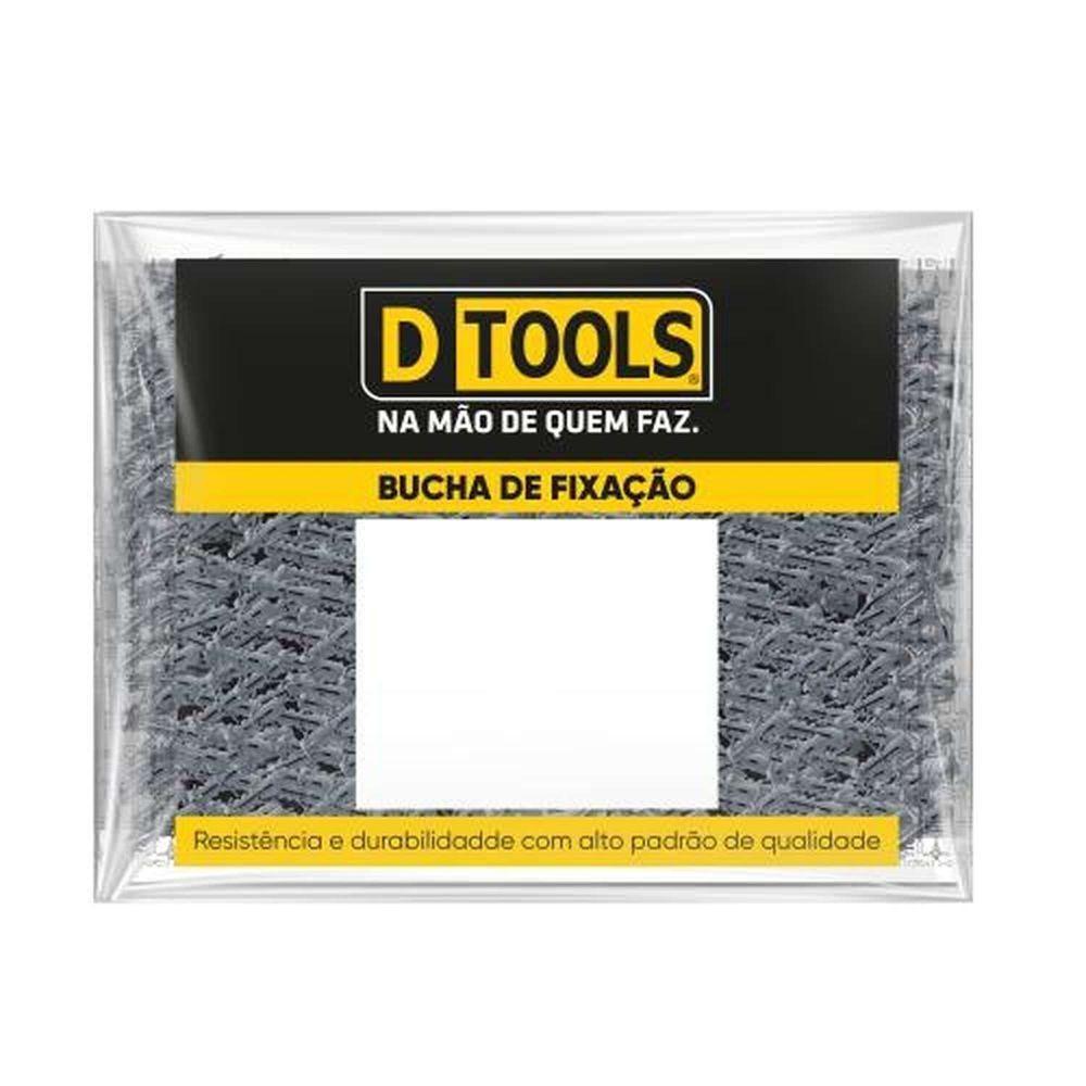 Bucha Com Anel 10mm (saco Com 500) - Fixação Em Paredes De Tijolo, Cimento E Concreto - 2