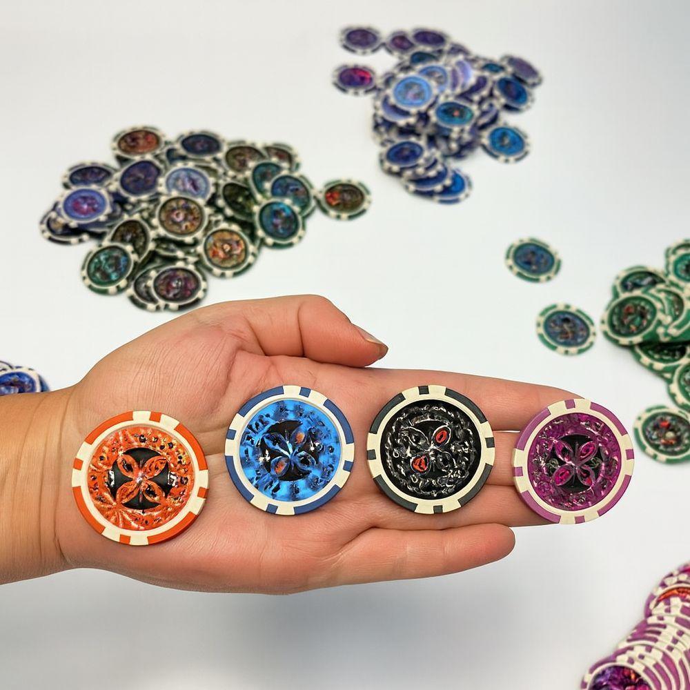 Kit Ficha De Pôquer Com Maleta Alumínio Dealer Dados Fichas Pvc - Diversão Em Casa - 2