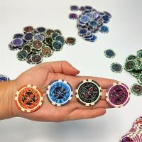 Kit Ficha De Pôquer Com Maleta Alumínio Dealer Dados Fichas Pvc - Diversão Em Casa - 2