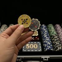 Kit Ficha De Pôquer Com Maleta Alumínio Dealer Dados Fichas Pvc - Diversão Em Casa - 3