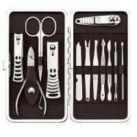 Kit Manicure E Pedicure Profissional 12 Peças Aço Inox Estojo Luxo Precisão E Durabilidade - 1