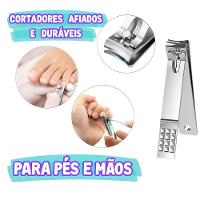 Kit Manicure E Pedicure Profissional 12 Peças Aço Inox Estojo Luxo Precisão E Durabilidade - 3