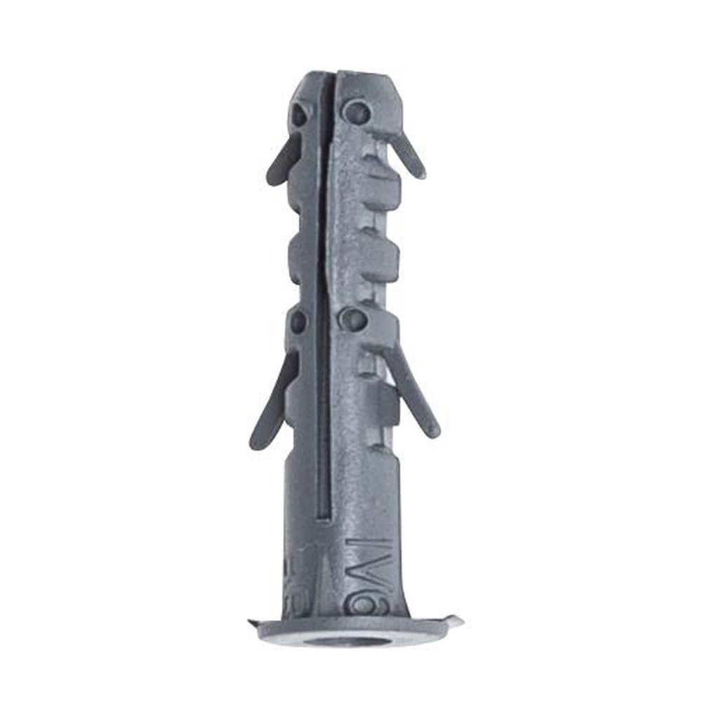 Bucha Com Anel 6mm (saco Com 1000) - Fixação Em Paredes De Tijolo, Cimento E Concreto - 1