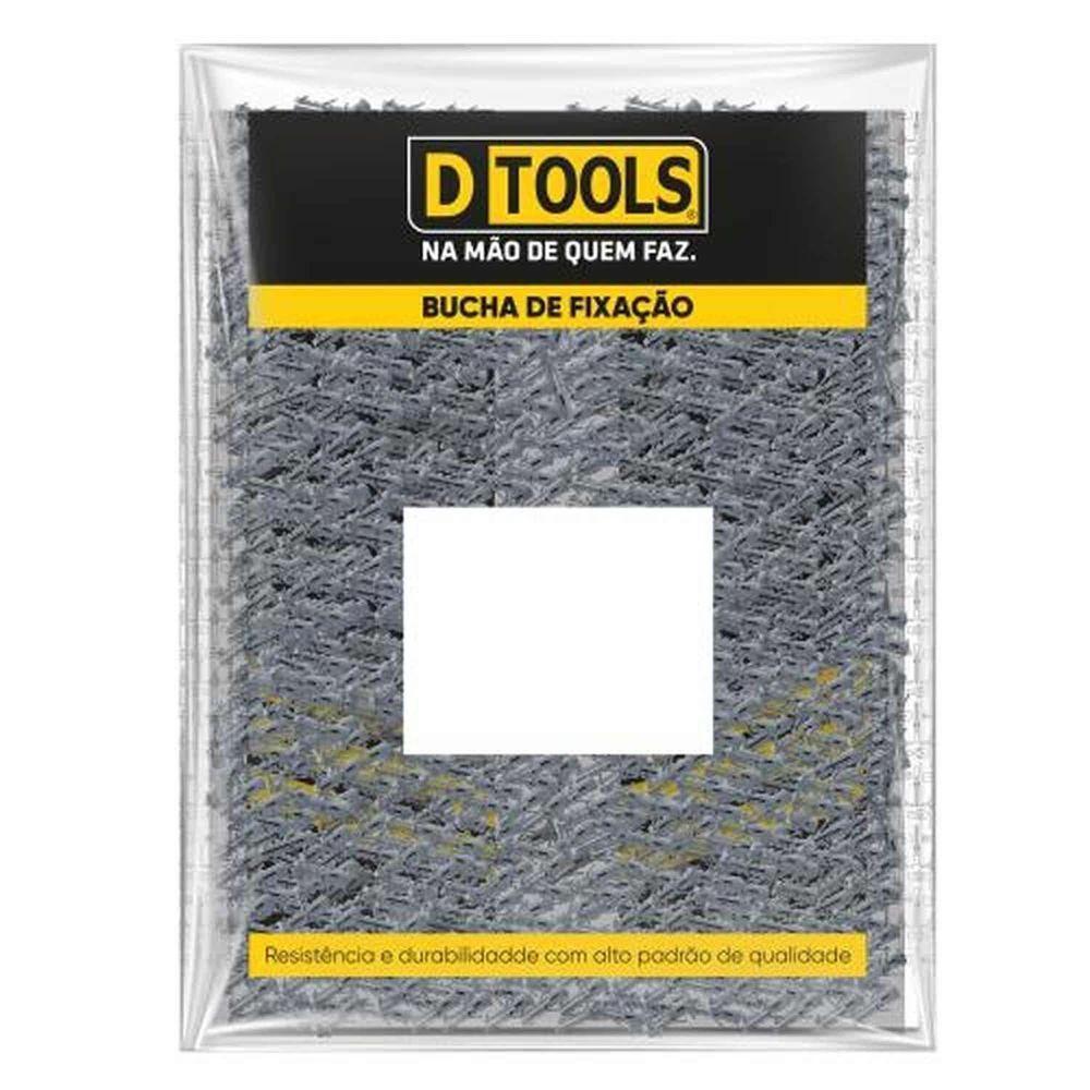 Bucha 8mm Polietileno Alta Densidade - Kit 1000 Unidades - Fixação Em Paredes De Tijolo E Concreto - 2