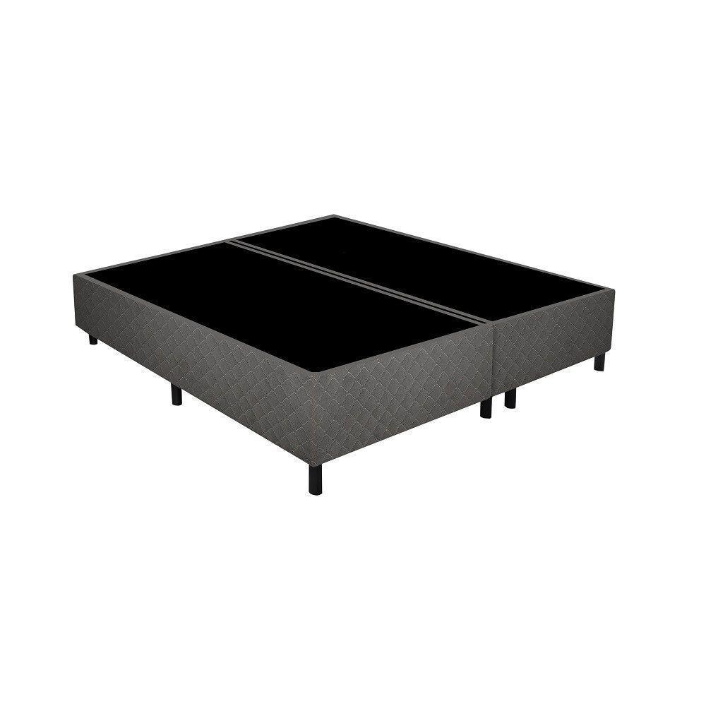 Base Box Unitária Para Conjunto Queen 79x198x27cm New York Cinza - 1