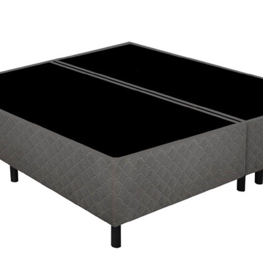 Base Box Unitária Para Conjunto Queen 79x198x27cm New York Cinza - 3