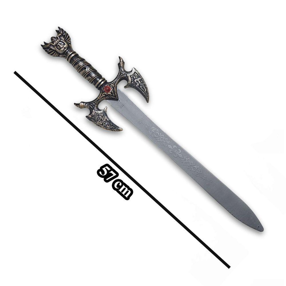 2 Kits Medieval Espada Manopla Escudo Leão Infantil Jr0344 - 8