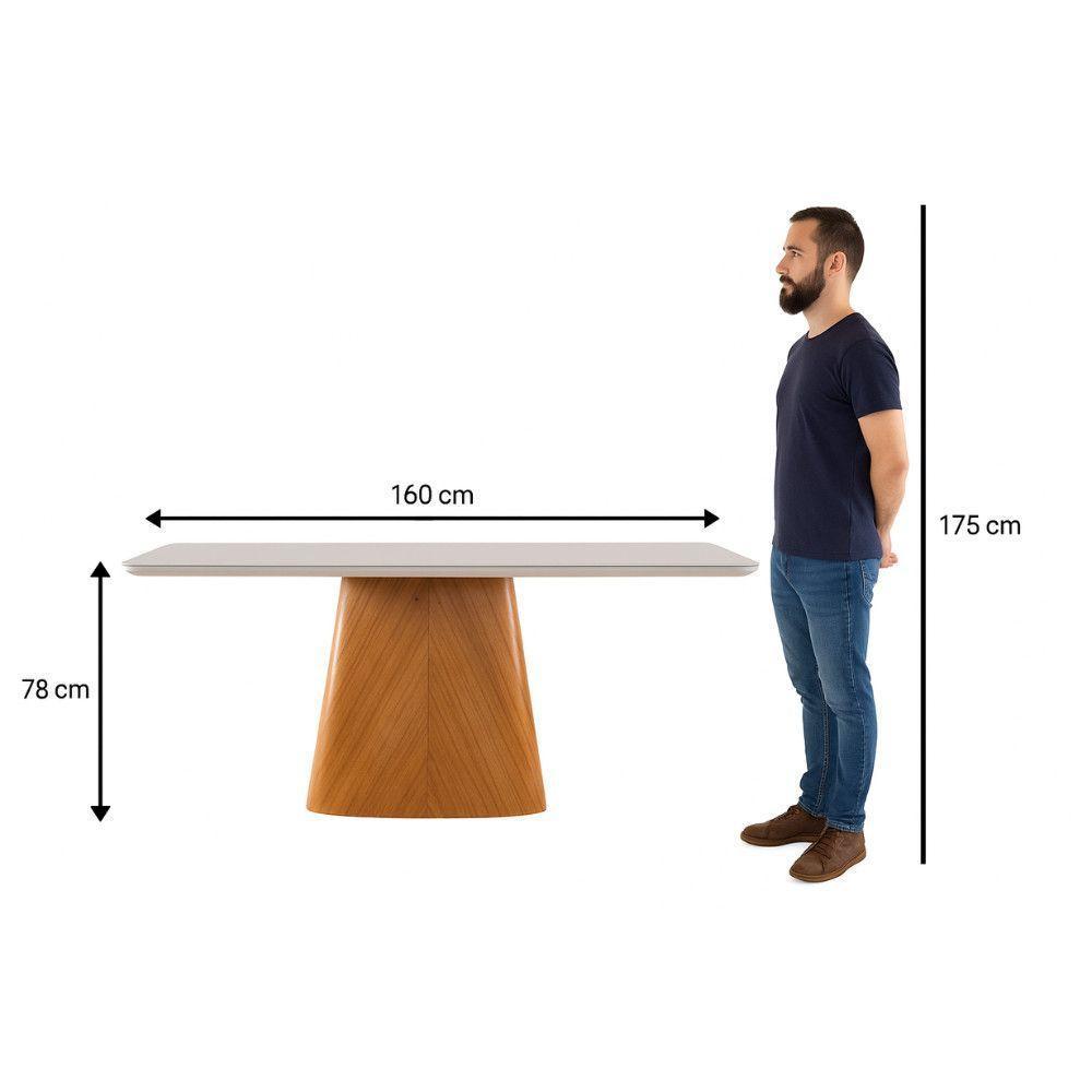 Conjunto 6 Lugares Mesa E Cadeiras Mesa E Cadeiras Orgânicas Cinamomo-linho Cinza - 7