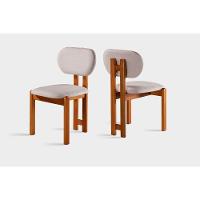 Conjunto 6 Lugares Mesa E Cadeiras Mesa E Cadeiras Orgânicas Cinamomo-linho Cinza - 3