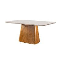 Conjunto 6 Lugares Mesa E Cadeiras Mesa E Cadeiras Orgânicas Cinamomo-linho Cinza