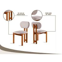 Conjunto 6 Lugares Mesa E Cadeiras Mesa E Cadeiras Orgânicas Cinamomo-linho Cinza - 5