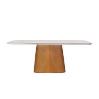 Conjunto 6 Lugares Mesa E Cadeiras Mesa E Cadeiras Orgânicas Cinamomo-linho Cinza - 6