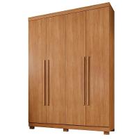 Roupeiro New Supremo 4 Portas E 3 Gavetas Cinamomo - 2