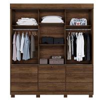 Roupeiro Turim 3 Portas E 9 Gavetas Imbuía - 3