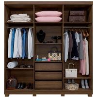 Roupeiro Verona 6 Portas 3 Gavetas Imbuía - 3