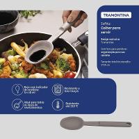 Colher Para Servir Tramontina Softta Em Silicone Cinza Tramontina