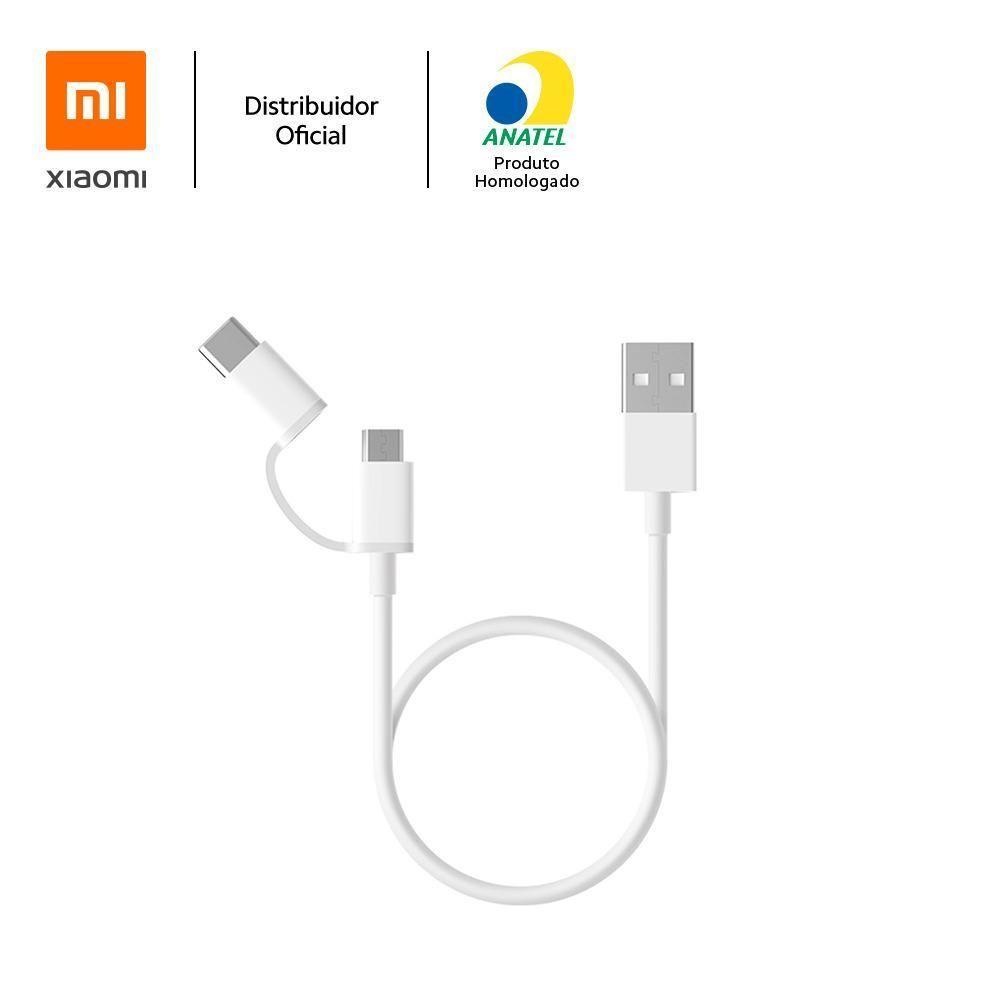 Cabo Usb Para Tipo C E Microusb 100cm Xiaomi - 1