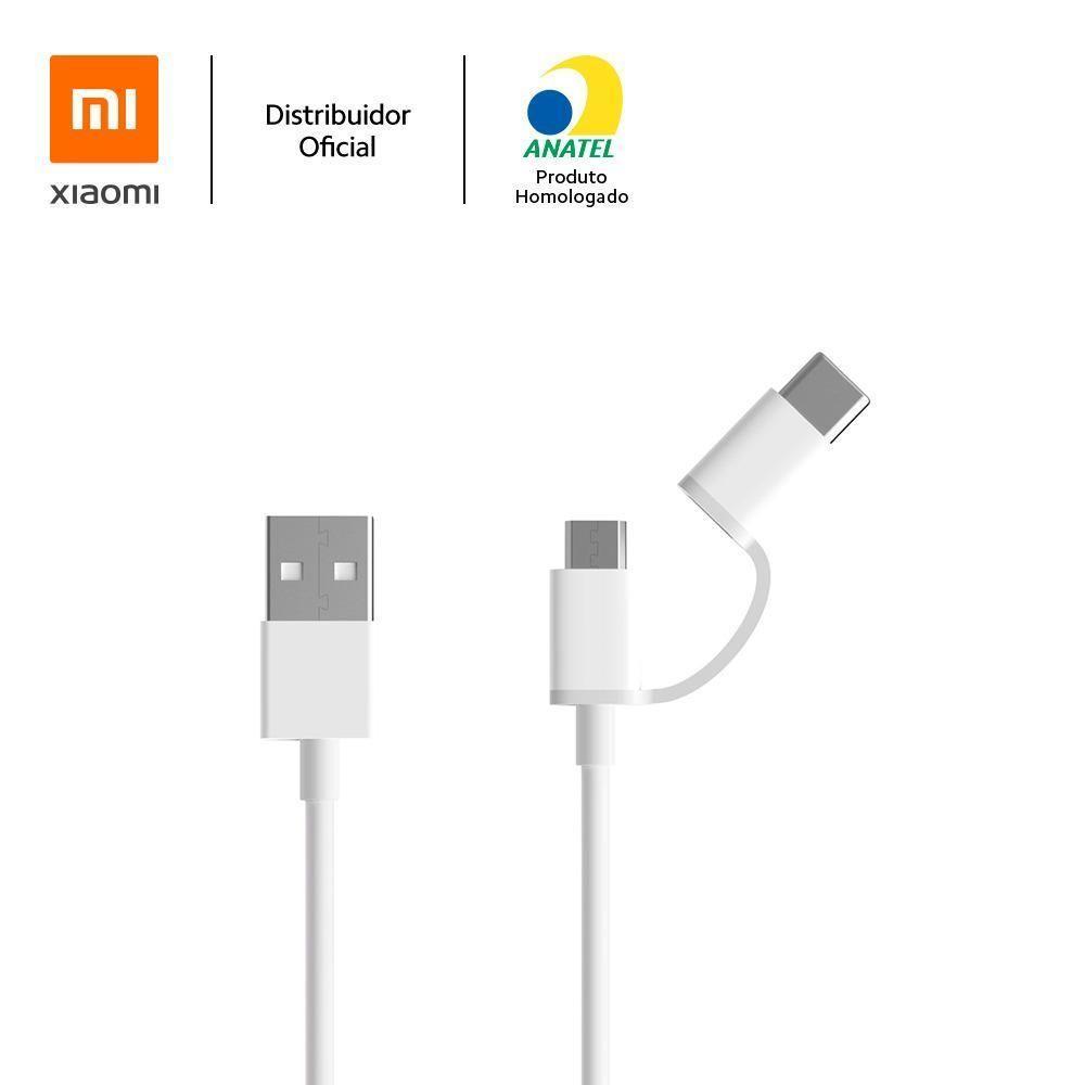 Cabo Usb Para Tipo C E Microusb 100cm Xiaomi - 3