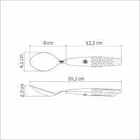 Colher De Mesa Assistiva Tramontina Forall Com Lâmina Em Aço Inox E Cabo Em Polipropileno Cinza Tramontina - 2