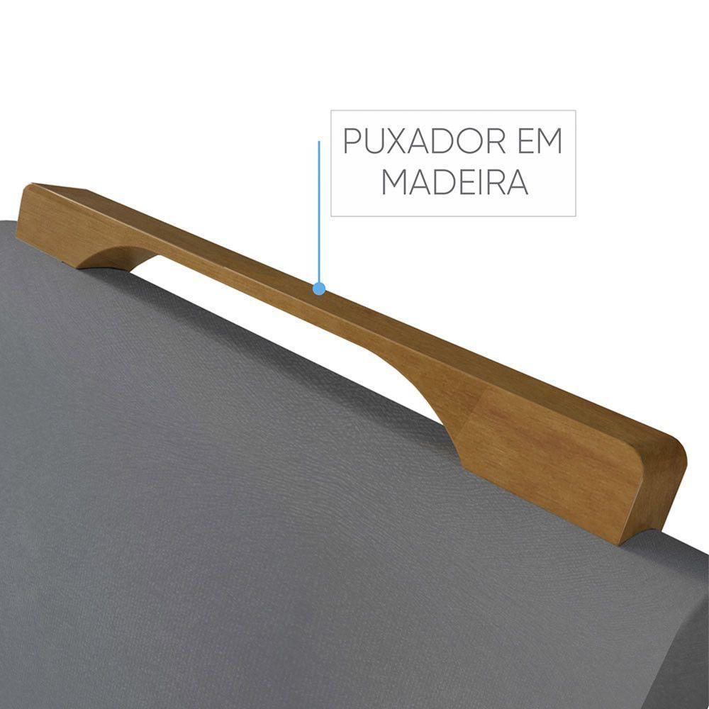 Mesa Com 4 Cadeiras Madeira Maciça Prada Linho Móveis Mix Mel-areia - 8