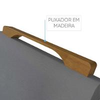 Mesa Com 4 Cadeiras Madeira Maciça Prada Linho Móveis Mix Mel-areia - 8