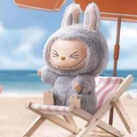 Labubu Boneco De Pelúcia Sentado Chaveiro Surpresa - 5