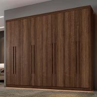 Roupeiro New Porto 8 Portas E 4 Gavetas Imbuía - 1