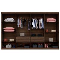 Roupeiro New Porto 8 Portas E 4 Gavetas Imbuía - 3